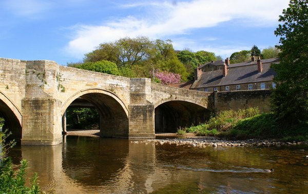 Riverside Cottage Bridge in Spring